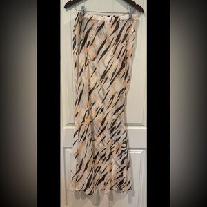 Cupshe X Stassi long strapless sheer swimsuit cover up XL